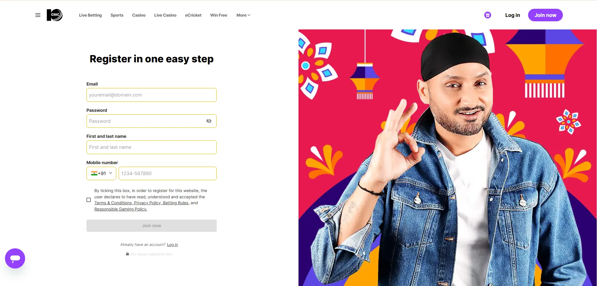 10CRIC-CASINO-register